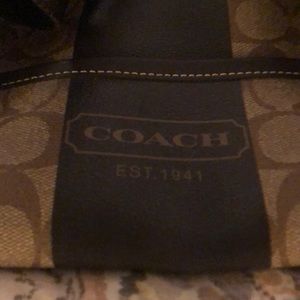 Coach Boston Heritage Signature Duffle Bag